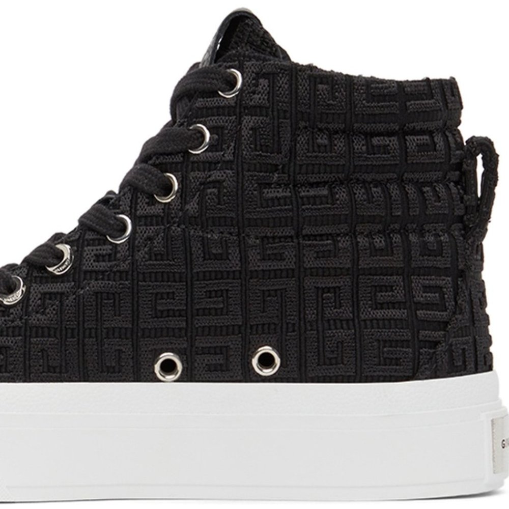 GIVENCHY Black 4G City High Sneakers